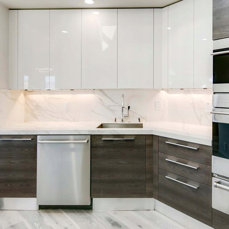 LED pod skříňková lampa 3W CCT 60cm lišta na nábytek se senzorem pohybu černá