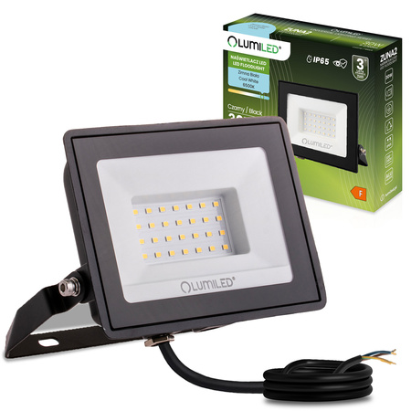 LED Reflektor 30W, 2700lm 6500K IP65 Černá ZUNA2 LUMILED