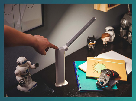 Stolní lampa LED AMBER 5W 4000K stmívatelná USB bílá PHILIPS