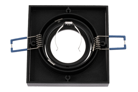 Halogenová svítidlo GU10, TUBA SPOT Nastavitelná Čtvercová Černá 20mm MIDI + LED GU10, 8W 4000K LUMILED