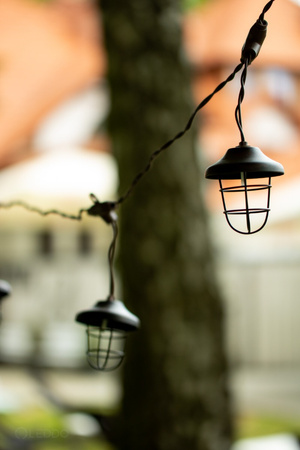 SOLAR GIRLAND 10x kovová lucerna 4.5m zahradní dekorativní 3000K Teplá bílá