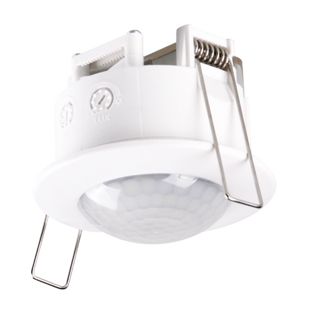 PIR čidlo pohybu a soumraku 6m 120° pod omítku bílé Sanico Goldlux