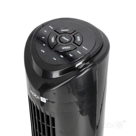 Sloupový ventilátor Trubkový cirkulátor vzduchu Stojanový ventilátor černý 45W Lisse 2 Windstar Kobi