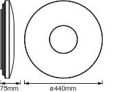 Přisazené LED stropní svítidlo 32W 3000K Teplá bílá s pohybovým a soumrakovým senzorem 44cm kulaté ORBIS LEDVANCE