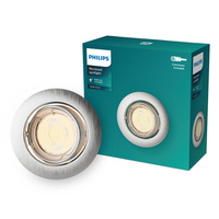 Zapuštěná montáž LED GU10 Movable Aluminium Round Nickel Peridot Philips