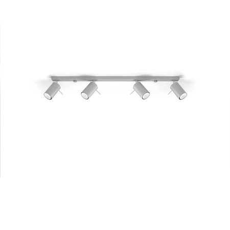 Svítidlo pro povrchovou montáž RING 4L 4xGU10 Reflektor halogenový pohyblivý Minimalistická šedá SOLLUX
