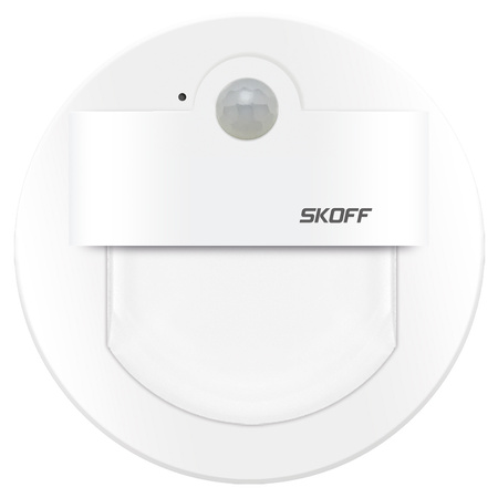 Skoff RUEDA LED svítidlo na schodiště 1W 10V DC IP20 matná bílá se senzorem pohybu