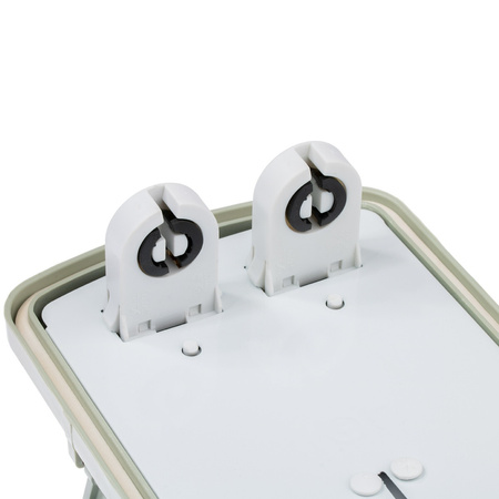 Hermetické Prachotěsné svítidlo 2x T8, G13 IP65 60cm + LED Trubice 9W 6500K LUMILED