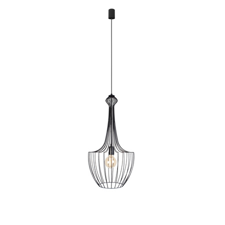 LUKSOR S 8851 Nowodvorski Černé drátěné závěsné ocelové stropní svítidlo E27 ?37 cm Minimalist