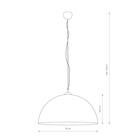 HEMISFÉRA 6368 Nowodvorski Stropní svítidlo Rust E27 závěsná průmyslová ocel