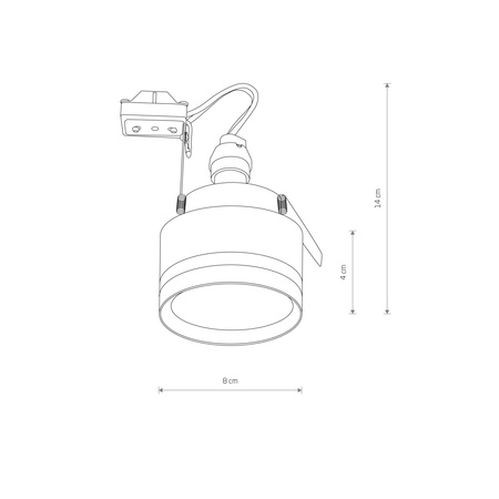 Zápustná svítidla GU10 bílá MLJET 10494 Nowodvorski