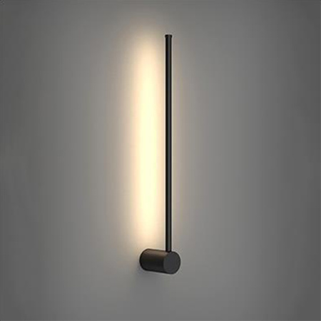 Nástěnné LED svítidlo CATRINA nástěnné svítidlo BLACK Metal 9W 60cm moderního stylu