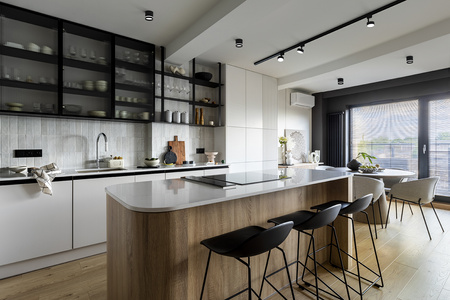 Přípojnicový reflektor 1 fáze GX53 černý Moderní PROFIL PUCK 10358 Nowodvorski