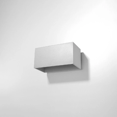 Nástěnné svítidlo QUAD MAXI 2xG9 Up-Down Rectangular Minimalist Grey SOLLUX
