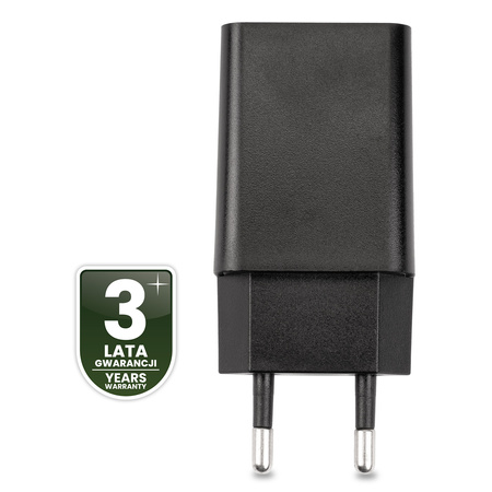 Nabíječka Napájecí Adaptér, 1x USB 5V/1A DC pro Stolní lampa Černá LUMILED