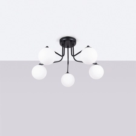 Stropní závěsné svítidlo 5x G9 černá bílá Astral French Sky SL.1663 Sollux