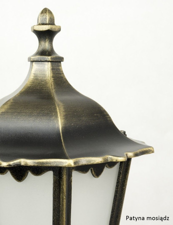 Venkovní zahradní lampa LANTERN E27 Retro Classic K 5002/1 164cm černá Su-Ma