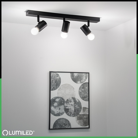 Stropní svítidlo SPOT TUBA Reflektor Halogenové svítidlo 3x E27 GLASA LUMILED