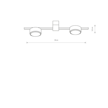 PILLS II 8270 Nowodvorski stropní svítidlo bílé 2xGX53 moderní stropní svítidlo