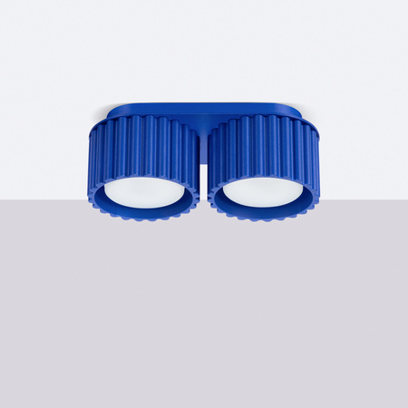 Svítidlo pro povrchovou montáž 2x GX53 Aluminium Blue Ultramarine Aura Deep Space SL.1813 Sollux