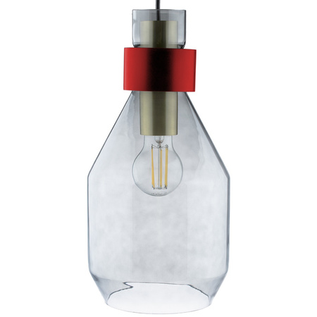 1x E27 Závěsná lampa, tmavé sklo ZWIS UMBRA LUMILED