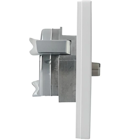 Konektorová zásuvka pro satelitní TV-SAT. bílá