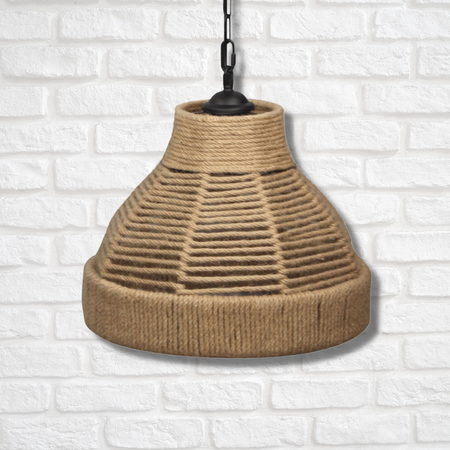 Stropní závěsné svítidlo E27 béžová černá Avera Sanico Goldlux