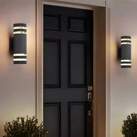 Zahradní nástěnná lampa nastavitelné nahoru a dolů, 2x E27 RINGO LUMILED
