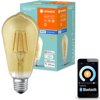 Edison E27 ST64 LED žárovka 6W 680lm 2400K Teplá bílá Filament LEDVANCE SMART+ Bluetooth Stmívatelné