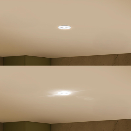 LED zapuštěná pod omítku 5W 550lm 4000lm neutrální pohyblivá kulatá bílá stmívatelná 3STEP SceneSwitch Cilantro Philips