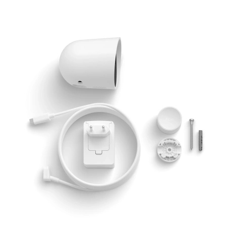 IP 2K QHD 1440p CMOS White Zigbee WiFi SMART bezpečnostní kamera Venkovní kabelová kamera Secure Philips HUE