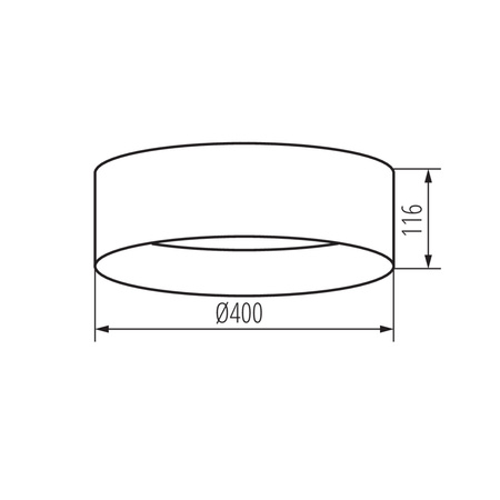 Plafond LED stropní panel Svítidlo pro povrchovou montáž 17,5W 1500lm 4000K Neutrální 120° Kulatá hnědá Rifa Kanlux