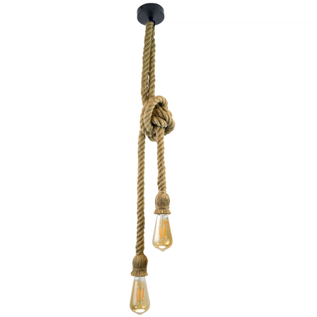 ROPE závěsné stropní svítidlo 2xE27 ROPE LOFT Vintage - GOLDLUX (Polux)