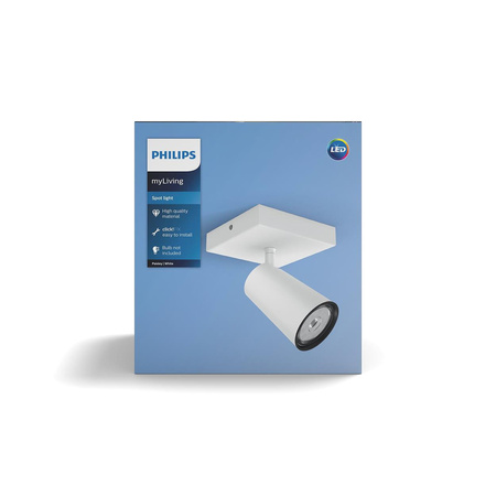 LED stropní svítidlo PAISLEY GU10 Reflektor pohyblivé svítidlo Bílá PHILIPS