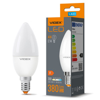 LED žárovka E14 C37 Candle 4W = 33W 380lm 3000K Warm 220° Videx
