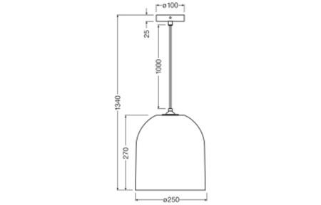 Dekorativní stropní závěsné svítidlo E27 s převisem Hnědá kartonová dekorace Ledvance