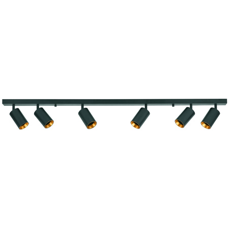 Pásové svítidlo Stropní a nástěnné LED svítidlo 6 x GU10 MARIBEL Black GOLDLUX (Polux)