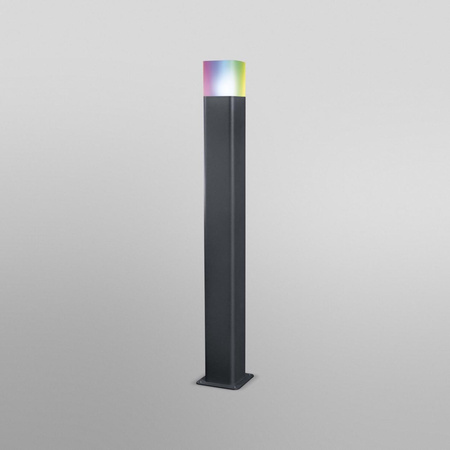 Zahradní sloupová LED lampa SMART 9.5W RGB+W šedá 80cm SMART+ WiFi CUBE LEDVANCE