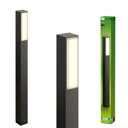 STRATOSPHERE 3,8W 4000K neutrální bílá IP44 Antracitová zahradní lampa PHILIPS LED Pillar