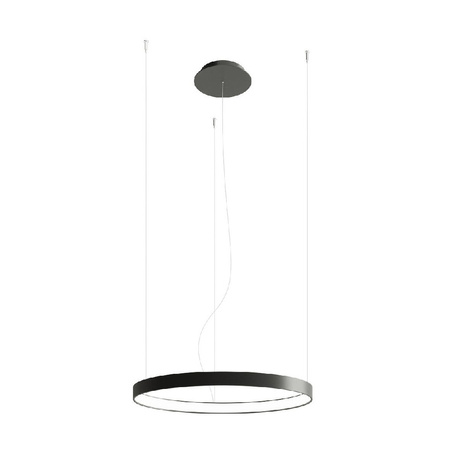 LED závěsné stropní svítidlo RIO 30W 3000K Lustr kulatý 55cm černý SOLLUX