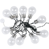 Solární zahradní girlanda dekorativní LED 10x10W 3000K IP54 VT-71010 V-TAC