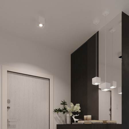 LED závěsné stropní svítidlo QUAD GU10 Overhang White SOLLUX