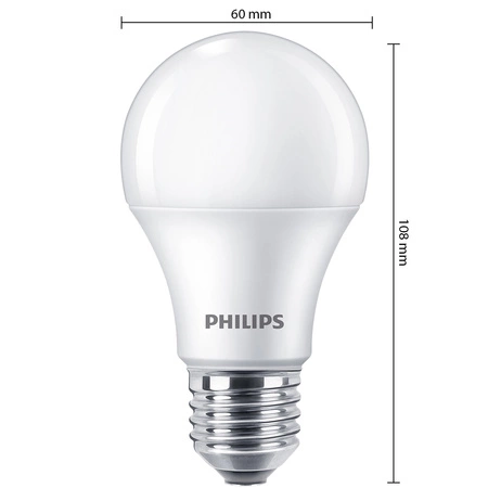 2x LED žárovka E27 A60 10W = 75W 1055lm 2700K Warm 180° Essential Philips