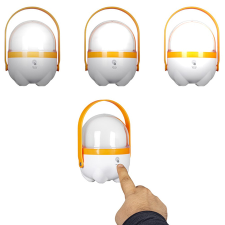 Nabíjecí kempingová svítilna LED On Touch 2400mAh s rukojetí VAYOX