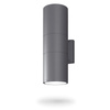 Venkovní nástěnné svítidlo IP54 2x E27 Grey PORTER Videx