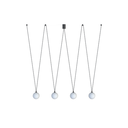 Závěsné stropní svítidlo 4x G9 černé moderní SLING 10354 Nowodvorski