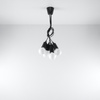DIEGO LED závěsné stropní svítidlo 5xE27 závěsné černé SOLLUX