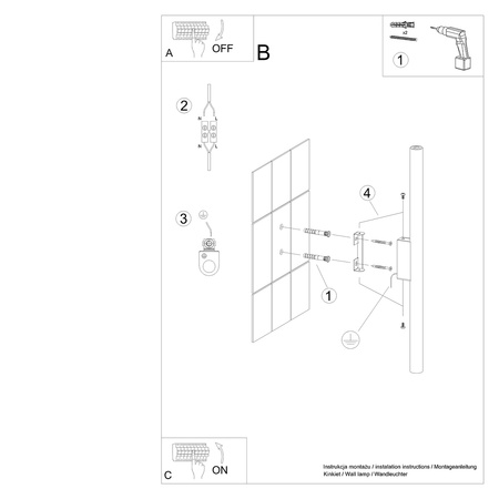 Nástěnné svítidlo PASTELO 2 2xG9 Bílá Moderní SOLLUX