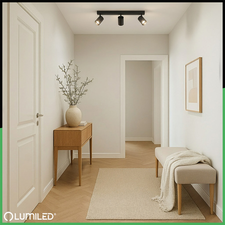 3x GU10 Stropní LED svítidlo, SPOT Reflektor Halogenová Úprava TABULA LUMILED