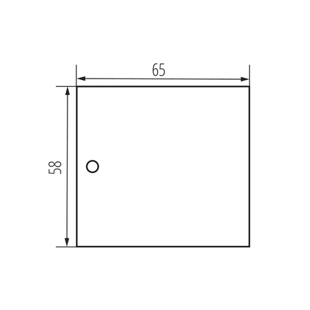 Kryt přípojnic černý TEAR KANLUX